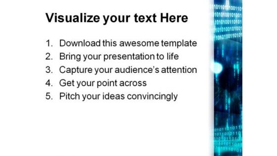 Eye With Code Technology PowerPoint Themes And PowerPoint Slides 0311