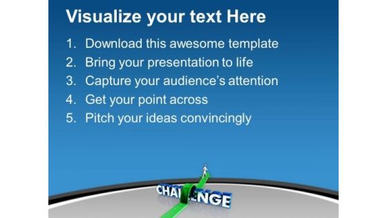 Face The Challenges In Life PowerPoint Templates Ppt Backgrounds For Slides 0513
