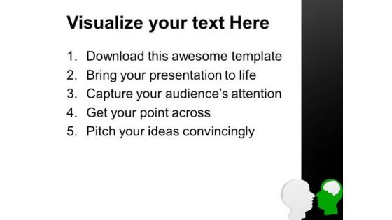 Face Yourself With Honesty PowerPoint Templates Ppt Backgrounds For Slides 0613