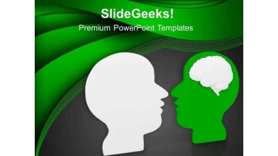 Face Yourself With Honesty PowerPoint Templates Ppt Backgrounds For Slides 0613