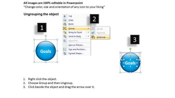 Factors Leading To Business Goals Text Boxes PowerPoint Templates Ppt Slides