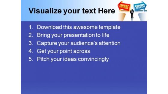 Failure And Success Business PowerPoint Templates And PowerPoint Backgrounds 0611