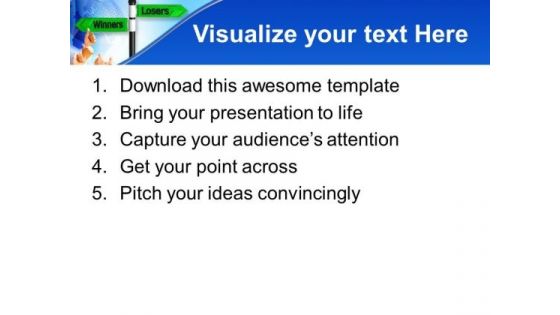Failure Losers Winners Business PowerPoint Templates And PowerPoint Themes 0612