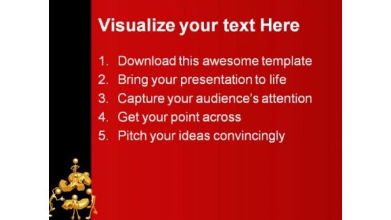 Fair Share Dollar Money PowerPoint Template 0810