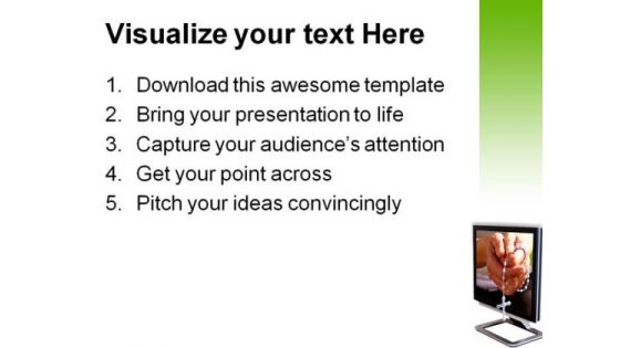 Faith In Cross Religion PowerPoint Themes And PowerPoint Slides 0811