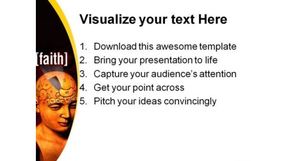 Faith People PowerPoint Template 0610