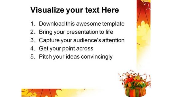 Fall Harvest Nature PowerPoint Templates And PowerPoint Backgrounds 0511