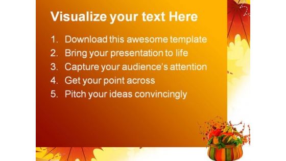 Fall Harvest Nature PowerPoint Themes And PowerPoint Slides 0511