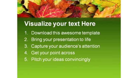Fall Leaves Nature PowerPoint Themes And PowerPoint Slides 0511