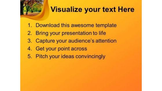 Fall Of Leaves In Autumn PowerPoint Templates Ppt Backgrounds For Slides 0513
