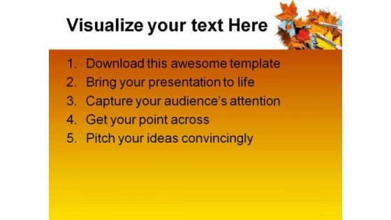 Fall Season Leaves Nature PowerPoint Templates And PowerPoint Backgrounds 0211