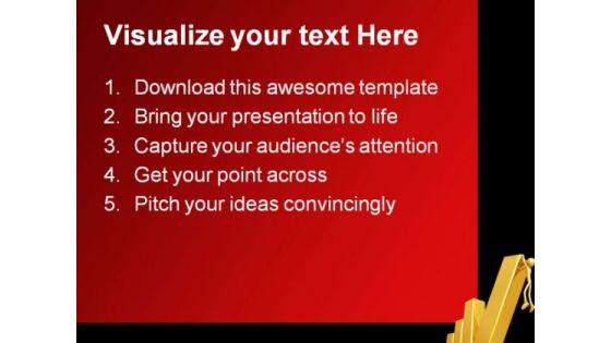 Falling Bar Business PowerPoint Themes And PowerPoint Slides 0711