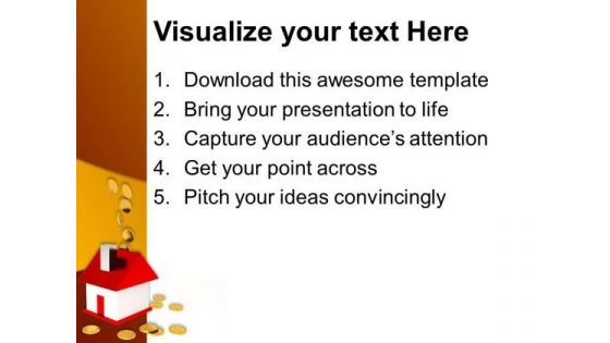 Falling Dollar Coins Home Money PowerPoint Templates And PowerPoint Themes 1012