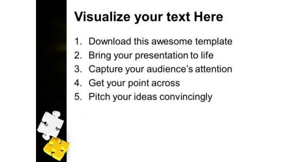 Falling Puzzles Concept Of Leadership PowerPoint Templates Ppt Backgrounds For Slides 0413
