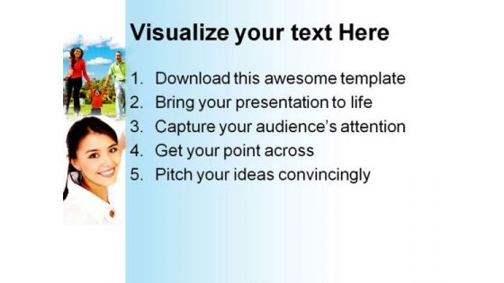 Family People PowerPoint Template 0810