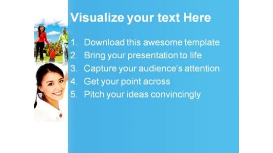 Family People PowerPoint Template 0810