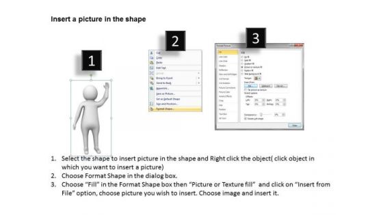 Famous Business People 3d Man Waving His Hand Good Bye PowerPoint Slides
