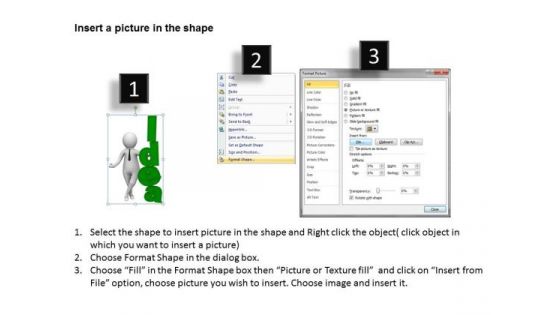 Famous Business People 3d Man With Idea Go Green PowerPoint Templates Ppt Backgrounds For Slides
