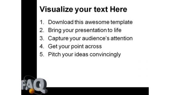 Faq Symbol PowerPoint Themes And PowerPoint Slides 0511