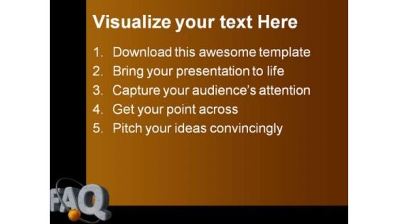 Faq Symbol PowerPoint Themes And PowerPoint Slides 0511