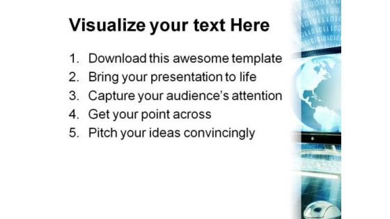 Fast Internet Global PowerPoint Templates And PowerPoint Backgrounds 0611