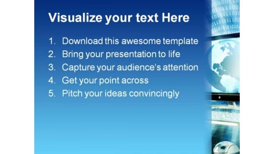 Fast Internet Global PowerPoint Templates And PowerPoint Backgrounds 0611