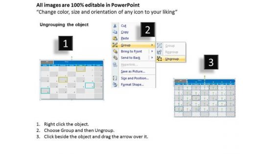 February 2013 Calendar PowerPoint Slides Ppt Templates