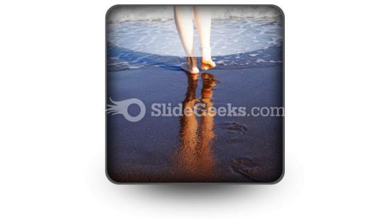 Female Footsteps PowerPoint Icon S