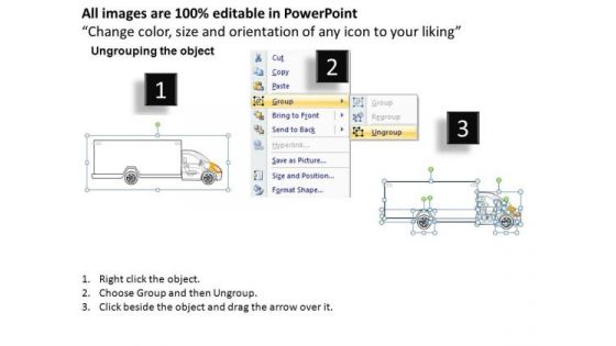 Fender Yellow Truck PowerPoint Slides And Ppt Diagram Templates