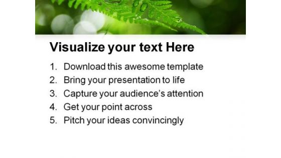Fern Frond Frame Nature PowerPoint Templates And PowerPoint Backgrounds 0511