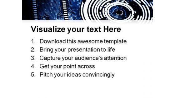Fiber Optics Technology PowerPoint Themes And PowerPoint Slides 0511