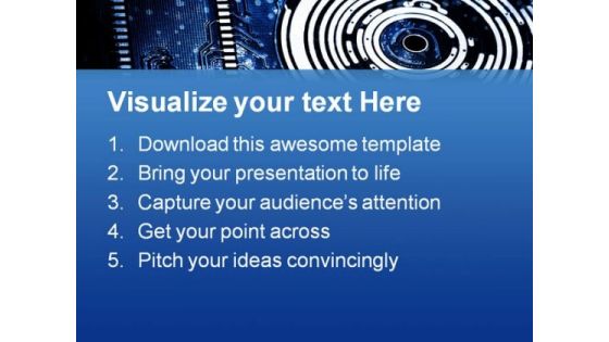 Fiber Optics Technology PowerPoint Themes And PowerPoint Slides 0511