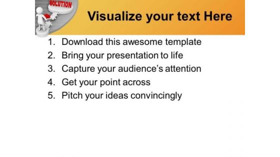 Fill The Gap Of Solution PowerPoint Templates Ppt Backgrounds For Slides 0713