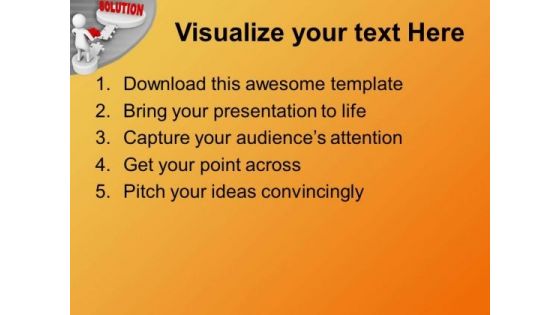 Fill The Gap Of Solution PowerPoint Templates Ppt Backgrounds For Slides 0713
