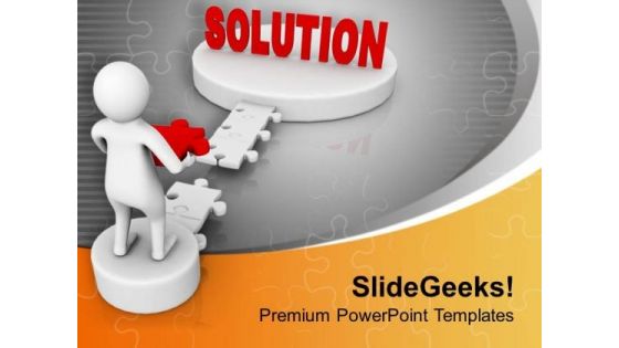 Fill The Gap Of Solution PowerPoint Templates Ppt Backgrounds For Slides 0713