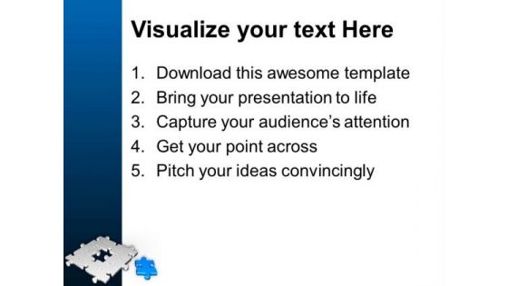 Fill The Puzzle With Right Part PowerPoint Templates Ppt Backgrounds For Slides 0613