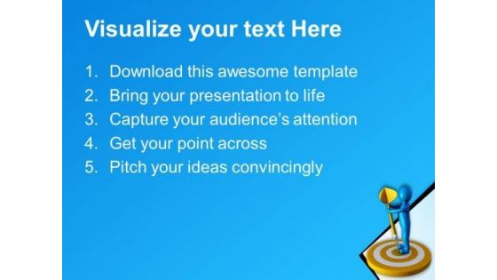 Finally Reached Completed The Target PowerPoint Templates Ppt Backgrounds For Slides 0713
