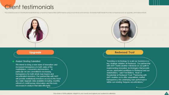 Financial Analytics Platform Investor Elevator Pitch Deck Ppt Template