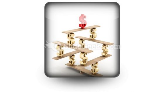 Financial Balance Stable PowerPoint Icon S