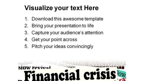 Financial Crisis01 Finance PowerPoint Themes And PowerPoint Slides 0511