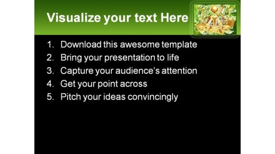 Financial Enlightened Money PowerPoint Templates And PowerPoint Backgrounds 0611