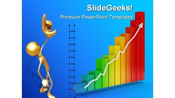 Financial Graph PowerPoint Backgrounds And Templates 0111