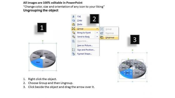 Financial Information Pie Donut Diagram 6 Stages How To Business Plan PowerPoint Slides