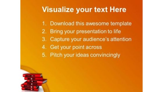 Financial Investment Concept On Stack Of Books PowerPoint Templates Ppt Backgrounds For Slides 0513