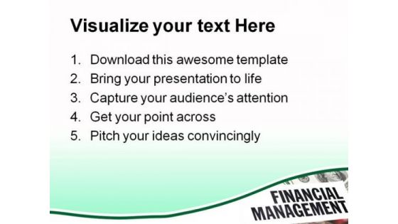 Financial Management Finance PowerPoint Themes And PowerPoint Slides 0511