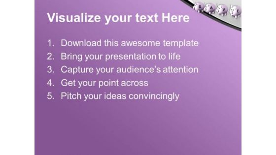Financial Savings For Business PowerPoint Templates Ppt Backgrounds For Slides 0313