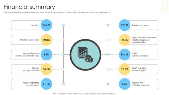 Financial Summary Multinational Conglomerate Company Profile CP SS V