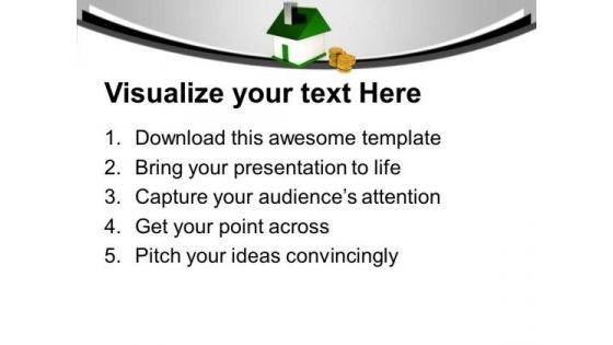 Financialy Secured To Buy A Home PowerPoint Templates Ppt Backgrounds For Slides 0213