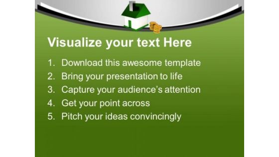 Financialy Secured To Buy A Home PowerPoint Templates Ppt Backgrounds For Slides 0213