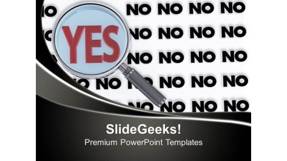 Find Positive In Negatives PowerPoint Templates Ppt Backgrounds For Slides 0413